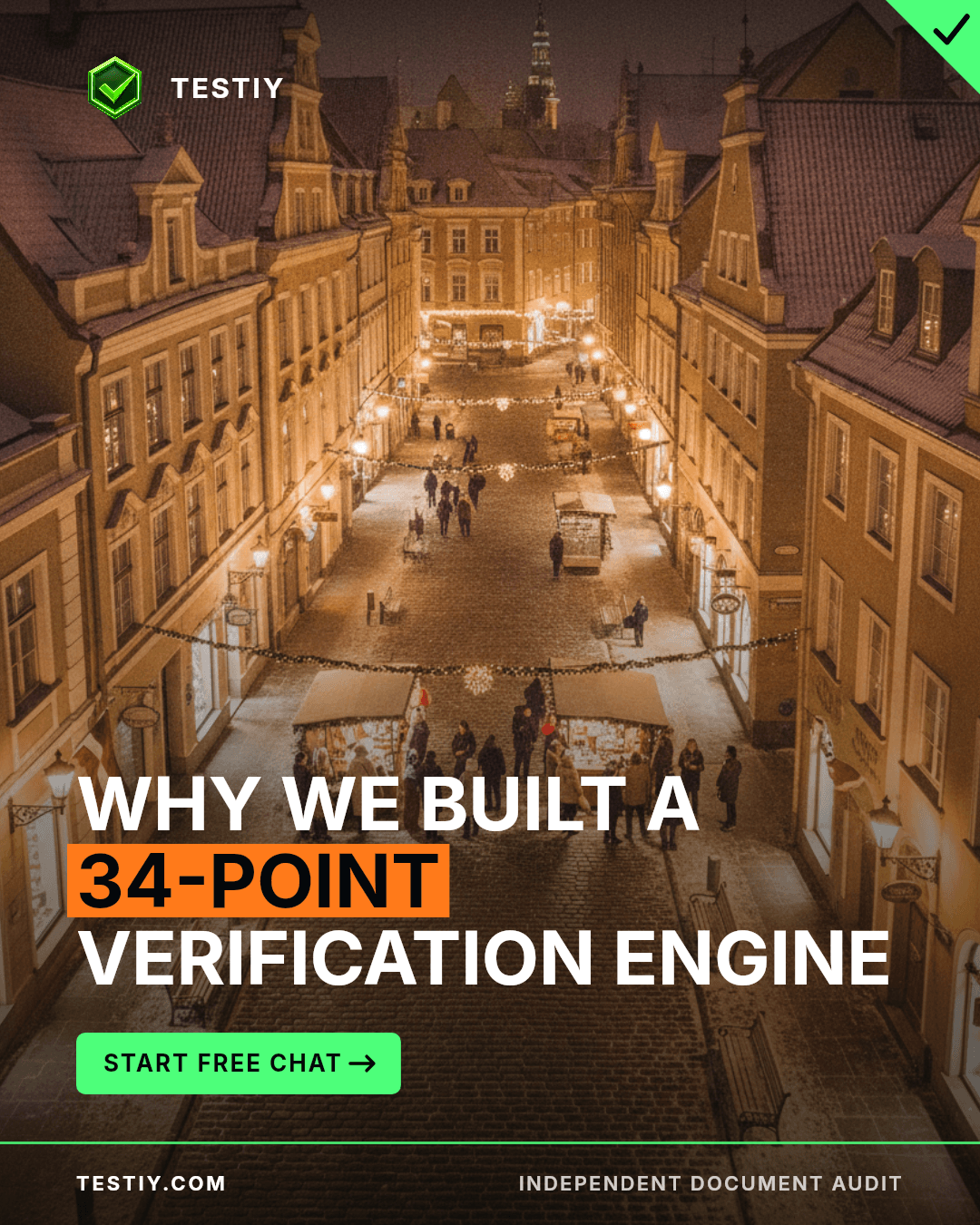 Why We Built a 34-Point Verification Engine